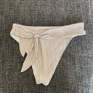 Abercrombie Brown Stripe Bikini Bottoms